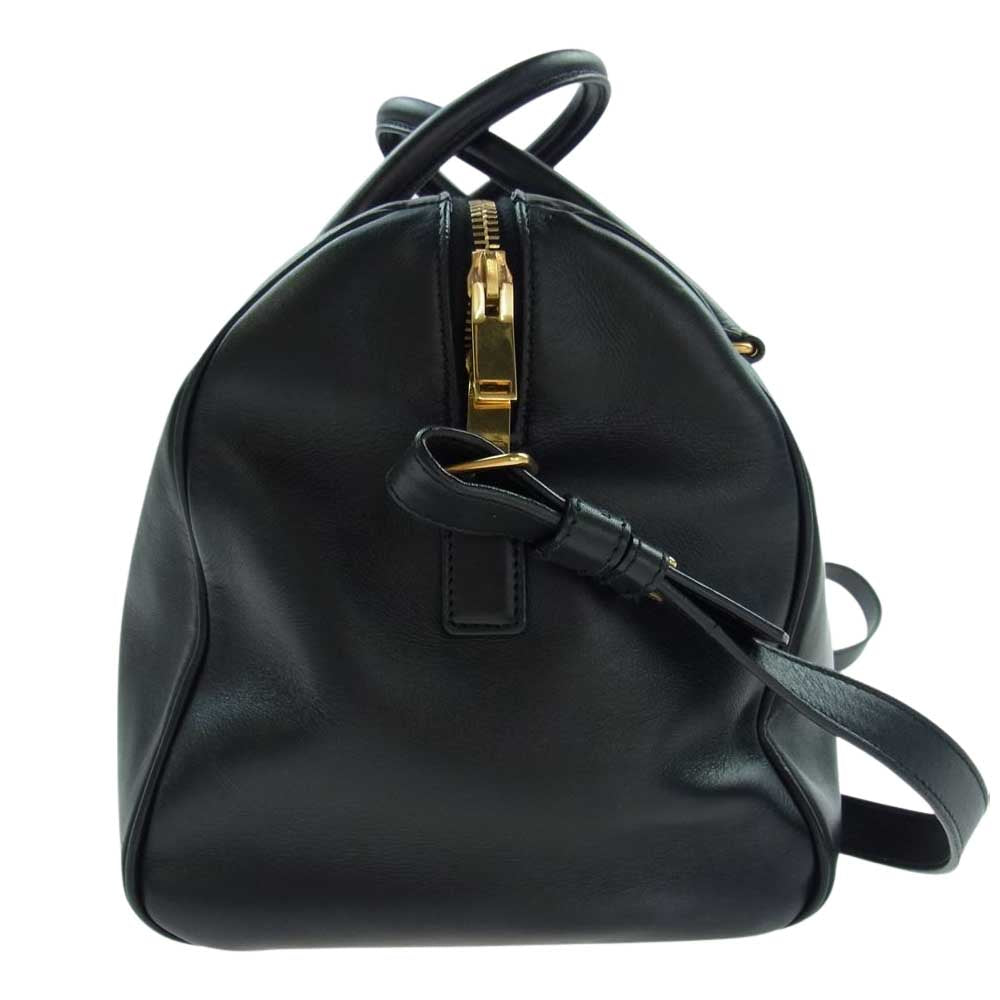 SAINT LAURENT サンローラン 322049 クラシック ダッフル ２WAY ショルダー ハンド バッグ ブラック系【中古】
