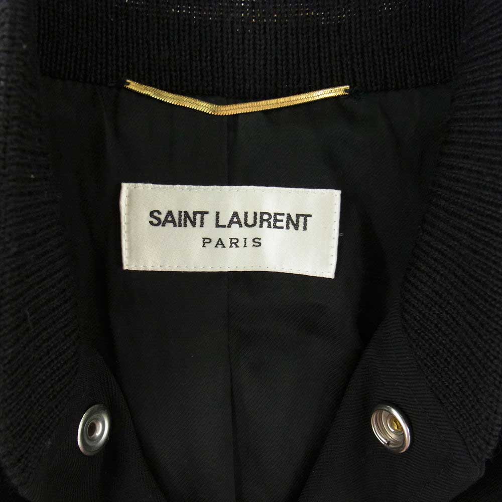 SAINT LAURENT サンローラン 376283 Y239W 国内正規品 エディ期 テディ ウール ジャケット ブラック系【中古】