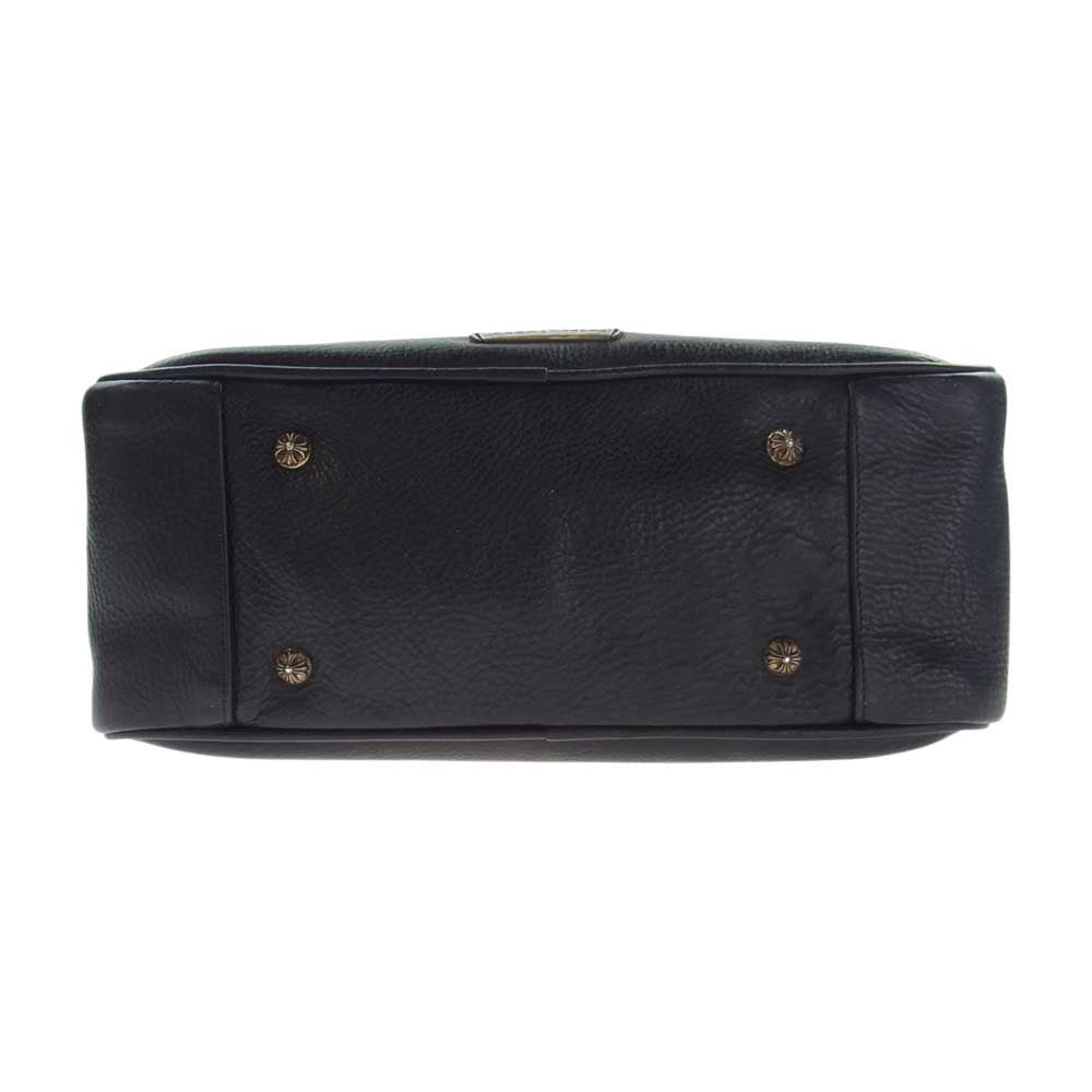 CHROME HEARTS クロムハーツ（原本無） セメタリークロス パッチ レザー ジム バッグ ブラック系【中古】