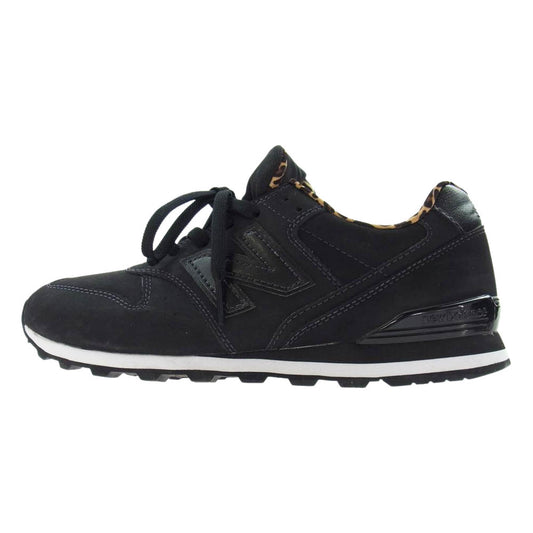 NEW BALANCE ニューバランス WL996CK ローカット レオパード 切り返し スニーカー ブラック系 24.0cm【美品】【中古】