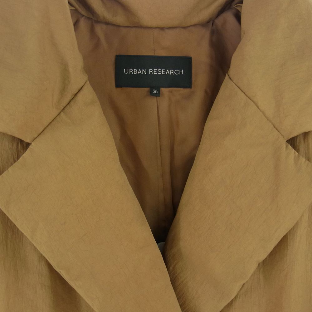 URBAN RESEARCH アーバンリサーチ 21AW UR17-27N005 ステッチレス ダウン コート カーキ系 38【中古】