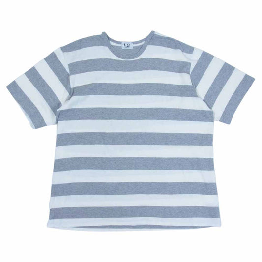 Yohji Yamamoto ヨウジヤマモト L.Q. Y’s for men ワイズフォーメン LS-T31-033 ボーダー Tシャツ カットソー グレー系 ホワイト系 表記無し【中古】