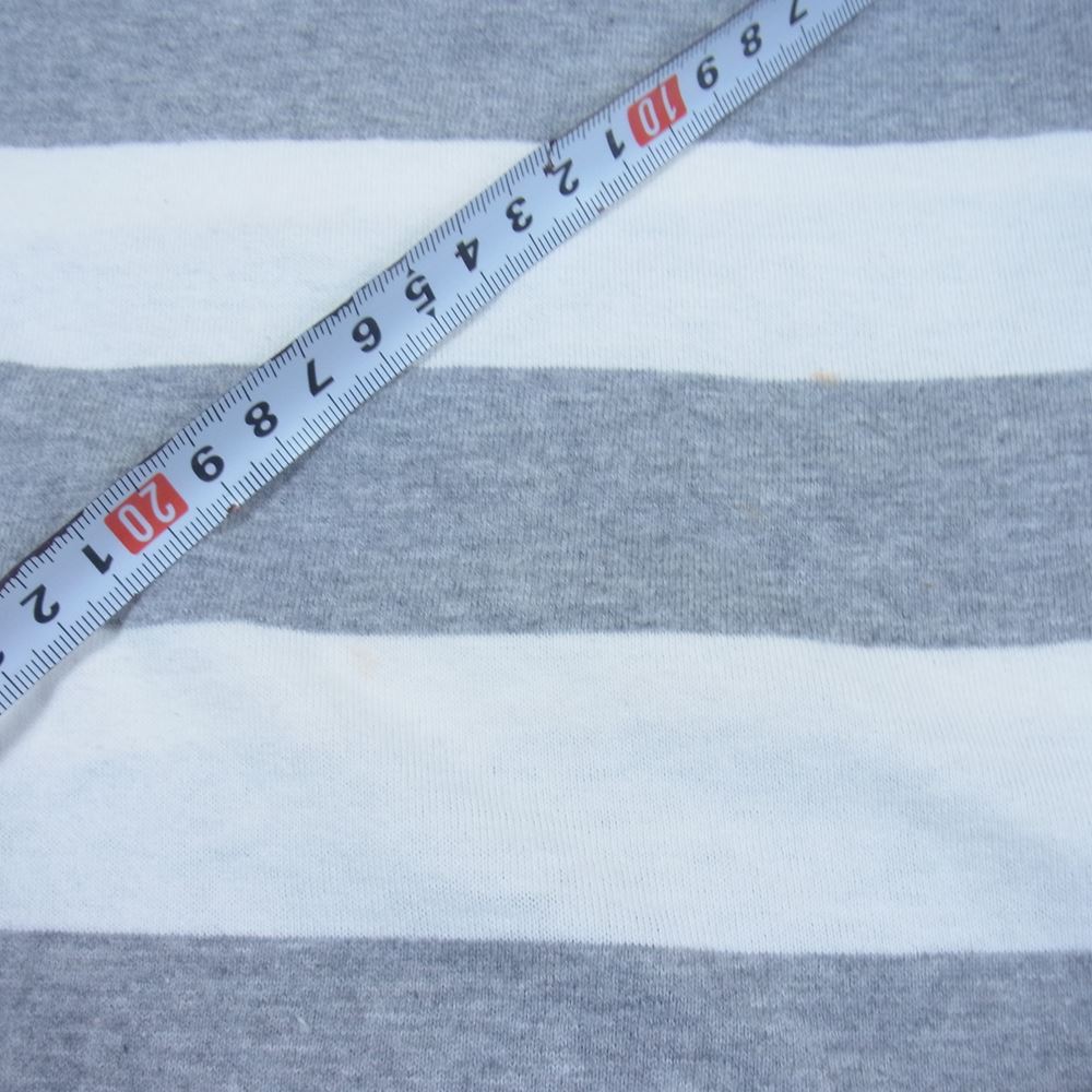Yohji Yamamoto ヨウジヤマモト L.Q. Y’s for men ワイズフォーメン LS-T31-033 ボーダー Tシャツ カットソー グレー系 ホワイト系 表記無し【中古】