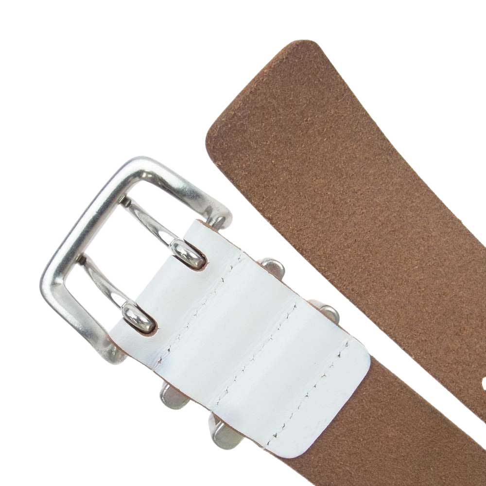 Yohji Yamamoto ヨウジヤマモト Y's for men ワイズフォーメン 08SS MM-F04-731 レザー ベルト  ホワイト系【中古】