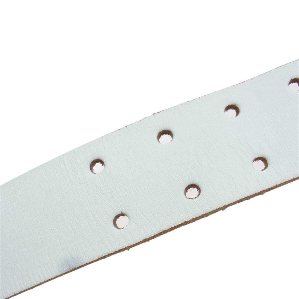 Yohji Yamamoto ヨウジヤマモト Y's for men ワイズフォーメン 08SS MM-F04-731 レザー ベルト  ホワイト系【中古】