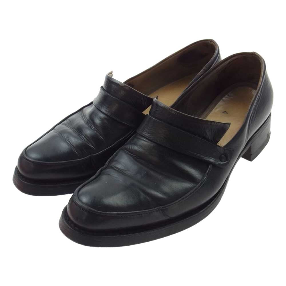 シェレヴィチキオヴィチキ CALF NUBUCK POINTY MOCCASIN カーフヌバック レザー モカシン ローファー ブラック系 40【中古】
