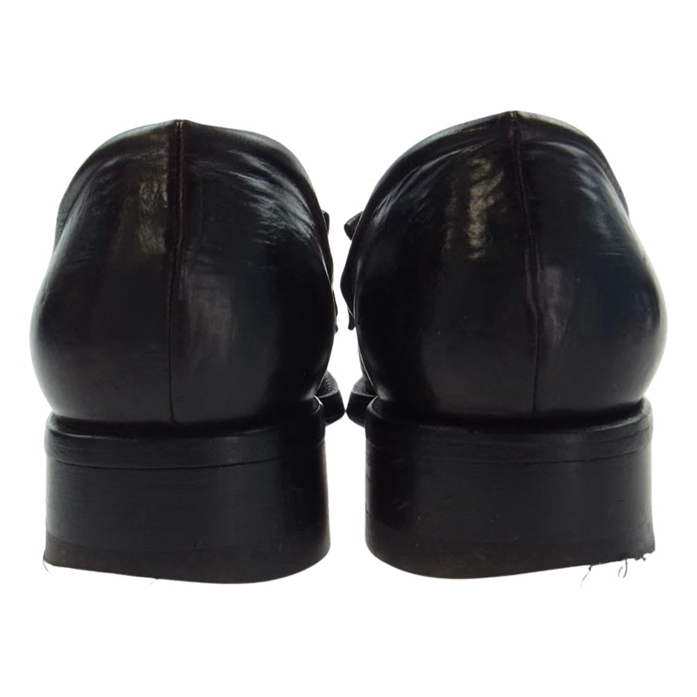 シェレヴィチキオヴィチキ CALF NUBUCK POINTY MOCCASIN カーフヌバック レザー モカシン ローファー ブラック系 40【中古】