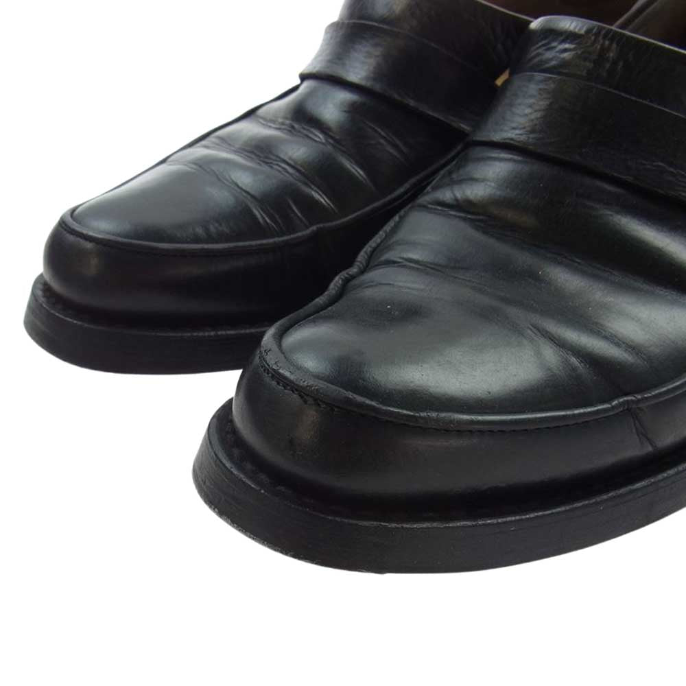 シェレヴィチキオヴィチキ CALF NUBUCK POINTY MOCCASIN カーフヌバック レザー モカシン ローファー ブラック系 40【中古】