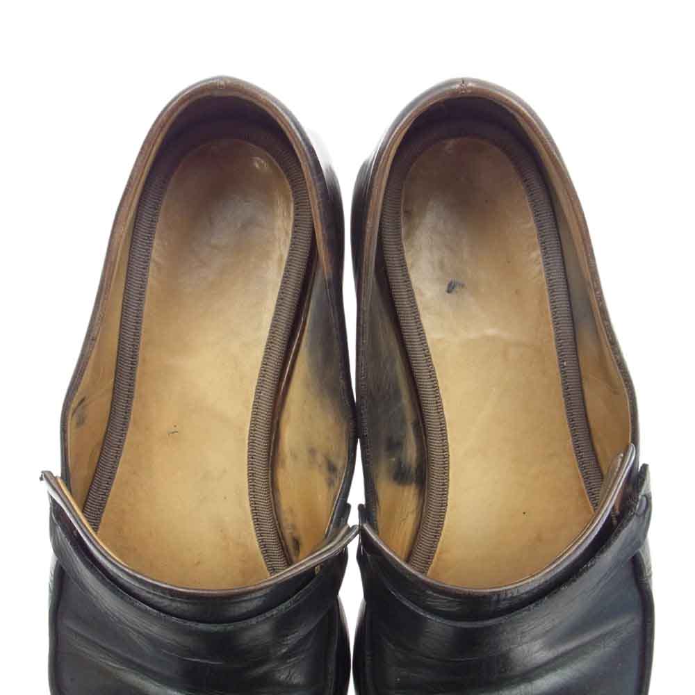 シェレヴィチキオヴィチキ CALF NUBUCK POINTY MOCCASIN カーフヌバック レザー モカシン ローファー ブラック系 40【中古】