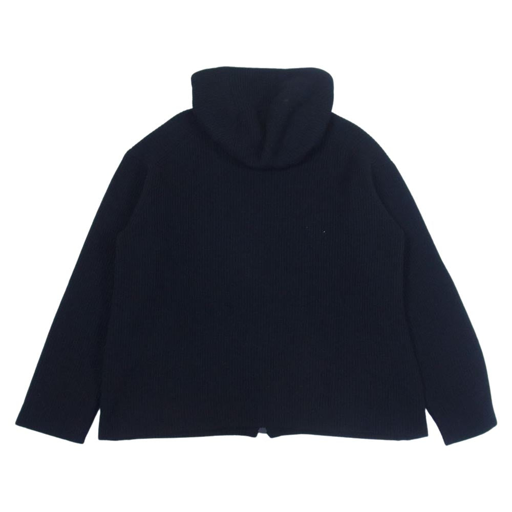 Yohji Yamamoto POUR HOMME ヨウジヤマモトプールオム 21AW HR-K72-191 ドライバーズ ジップアップ ニット パーカー ブラック系 3【中古】
