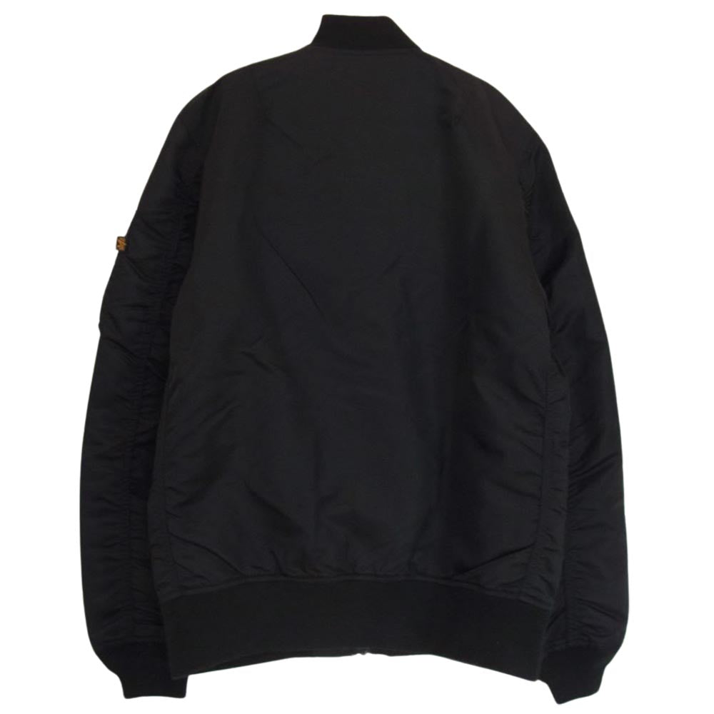 ALPHA アルファ TA0117-201 LIGHT WEIGHT MA-1 JACKET ライトウェィト フライト ジャケット ブラック系 S【中古】