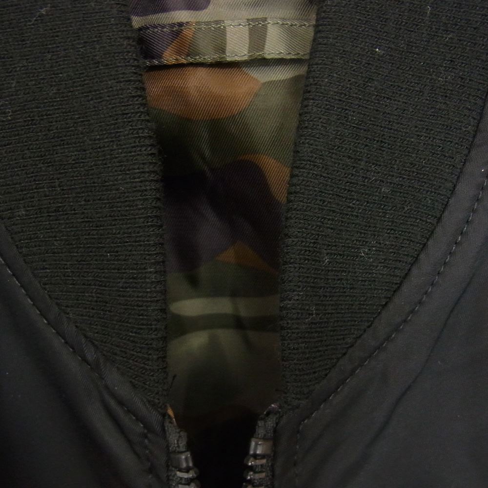 ALPHA アルファ TA0117-201 LIGHT WEIGHT MA-1 JACKET ライトウェィト フライト ジャケット ブラック系 S【中古】