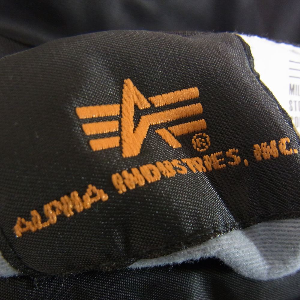 ALPHA アルファ TA0117-201 LIGHT WEIGHT MA-1 JACKET ライトウェィト フライト ジャケット ブラック系 S【中古】