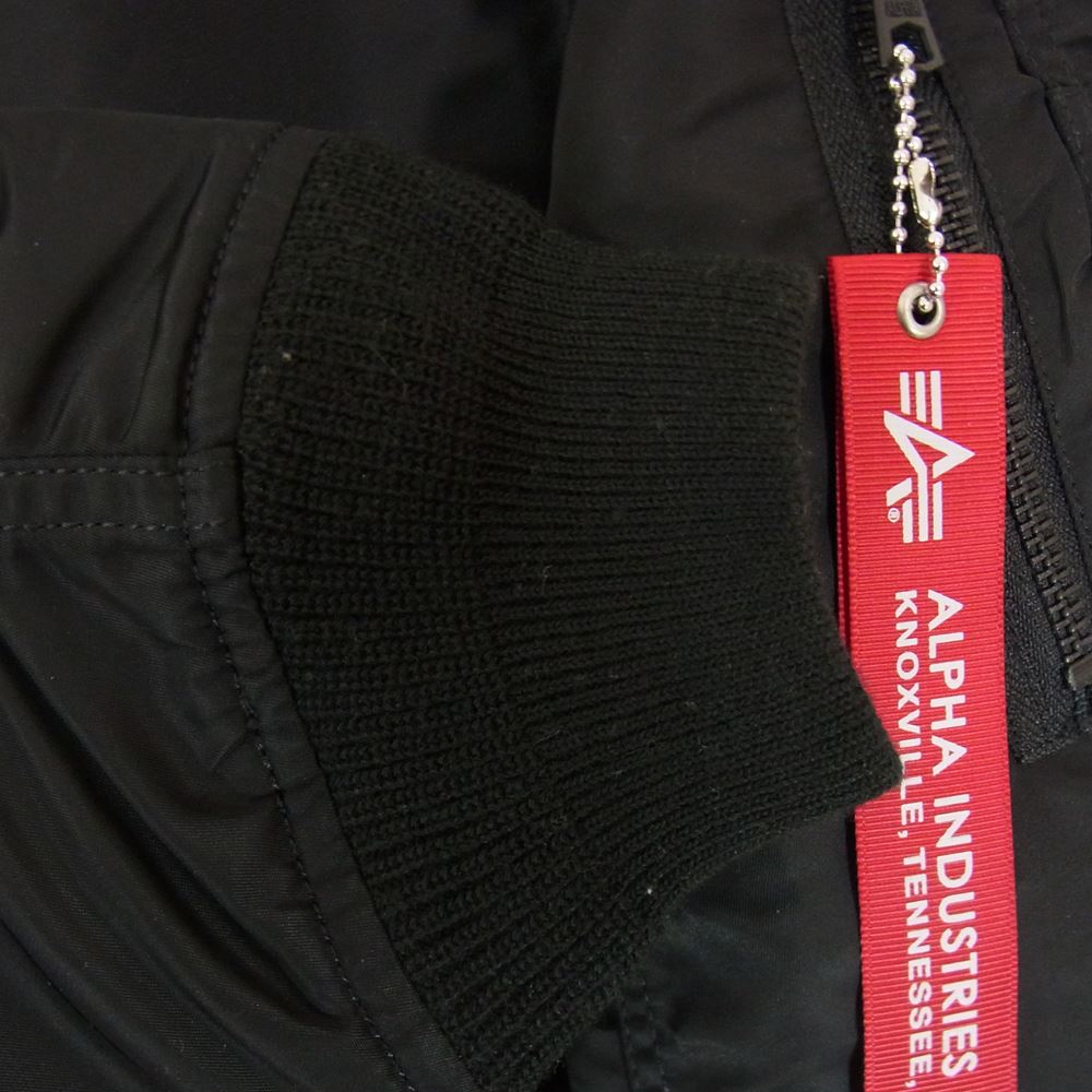 ALPHA アルファ TA0117-201 LIGHT WEIGHT MA-1 JACKET ライトウェィト フライト ジャケット ブラック系 S【中古】