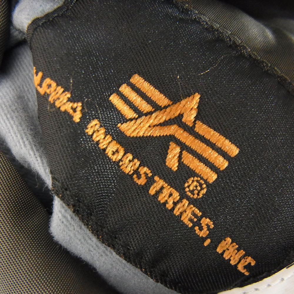 ALPHA アルファ TA0117-276 LIGHT CAMO LINING MA-1 ライト カモライニング フライト ジャケット カーキ系 S【中古】