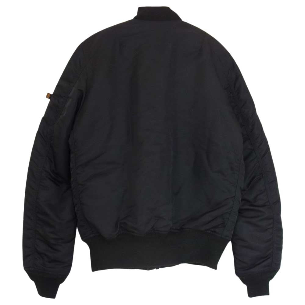 ALPHA アルファ TA0111-301 MA-1 TIGHT UNICORL PATCH ユニカラーパッチ タイトフィット フライト ジャケット ブラック系 M【中古】