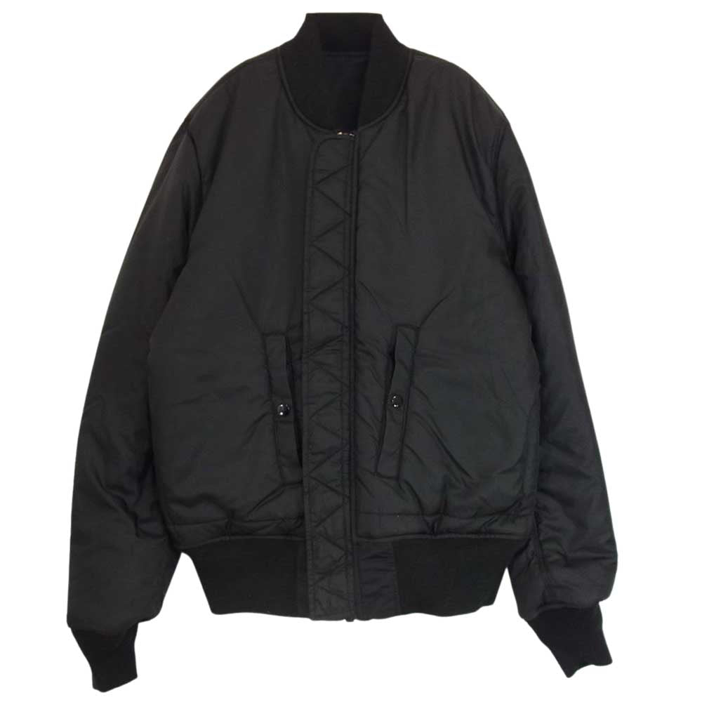 ALPHA アルファ TA0111-301 MA-1 TIGHT UNICORL PATCH ユニカラーパッチ タイトフィット フライト ジャケット ブラック系 M【中古】