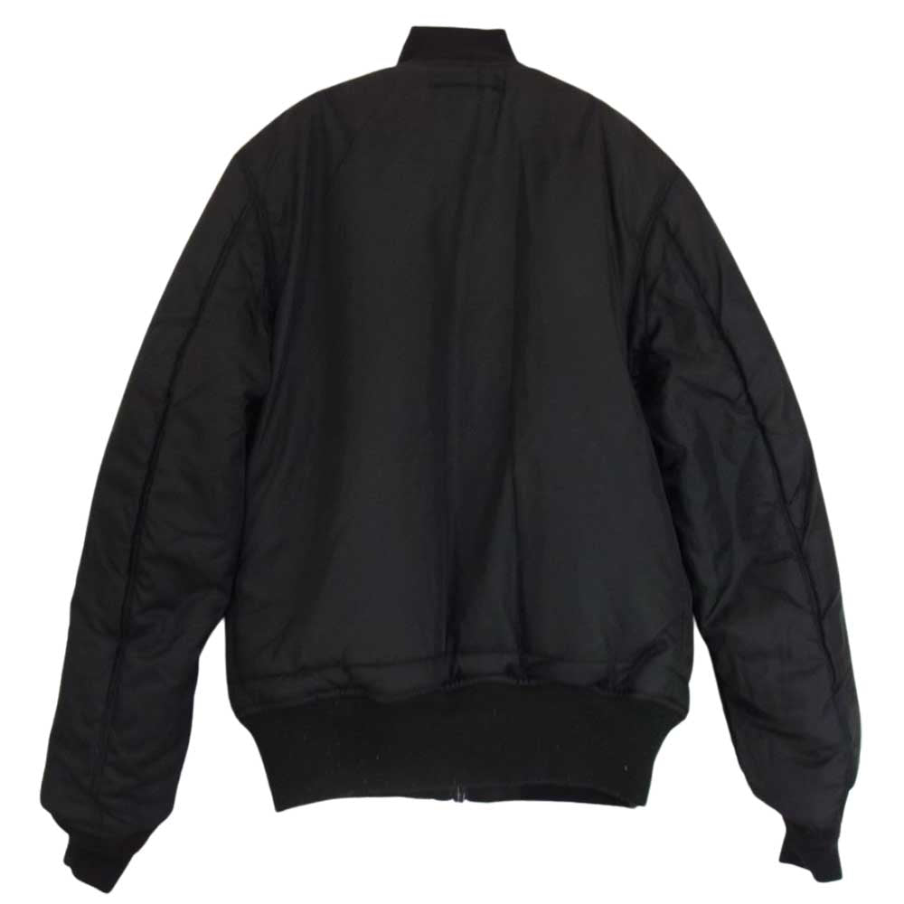 ALPHA アルファ TA0111-301 MA-1 TIGHT UNICORL PATCH ユニカラーパッチ タイトフィット フライト ジャケット ブラック系 M【中古】