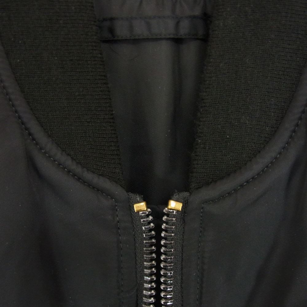 ALPHA アルファ TA0111-301 MA-1 TIGHT UNICORL PATCH ユニカラーパッチ タイトフィット フライト ジャケット ブラック系 M【中古】