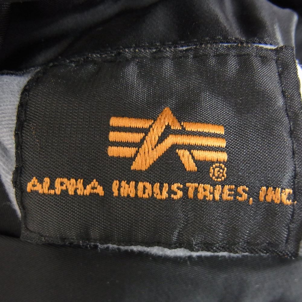 ALPHA アルファ TA0111-301 MA-1 TIGHT UNICORL PATCH ユニカラーパッチ タイトフィット フライト ジャケット ブラック系 M【中古】
