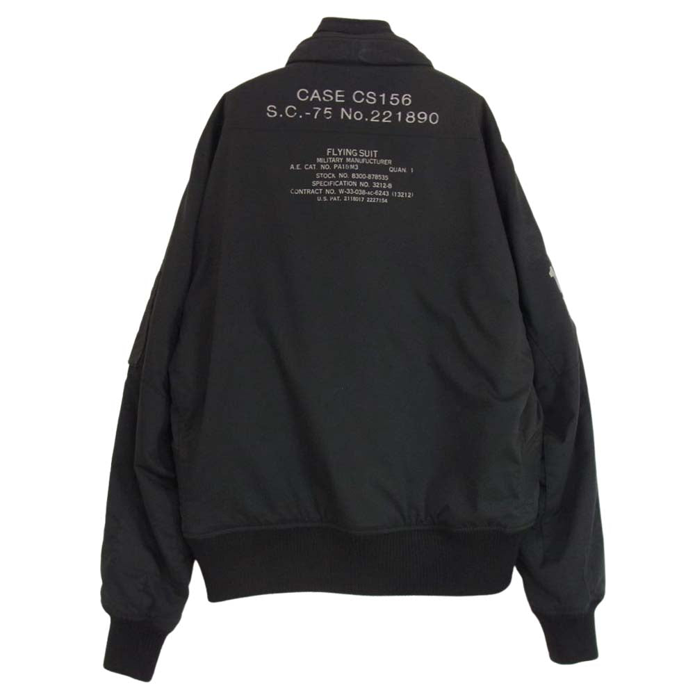 AVIREX アヴィレックス 6162184 COPTER CREW JACKET コプター クルー ジャケット  ブラック系 M【中古】