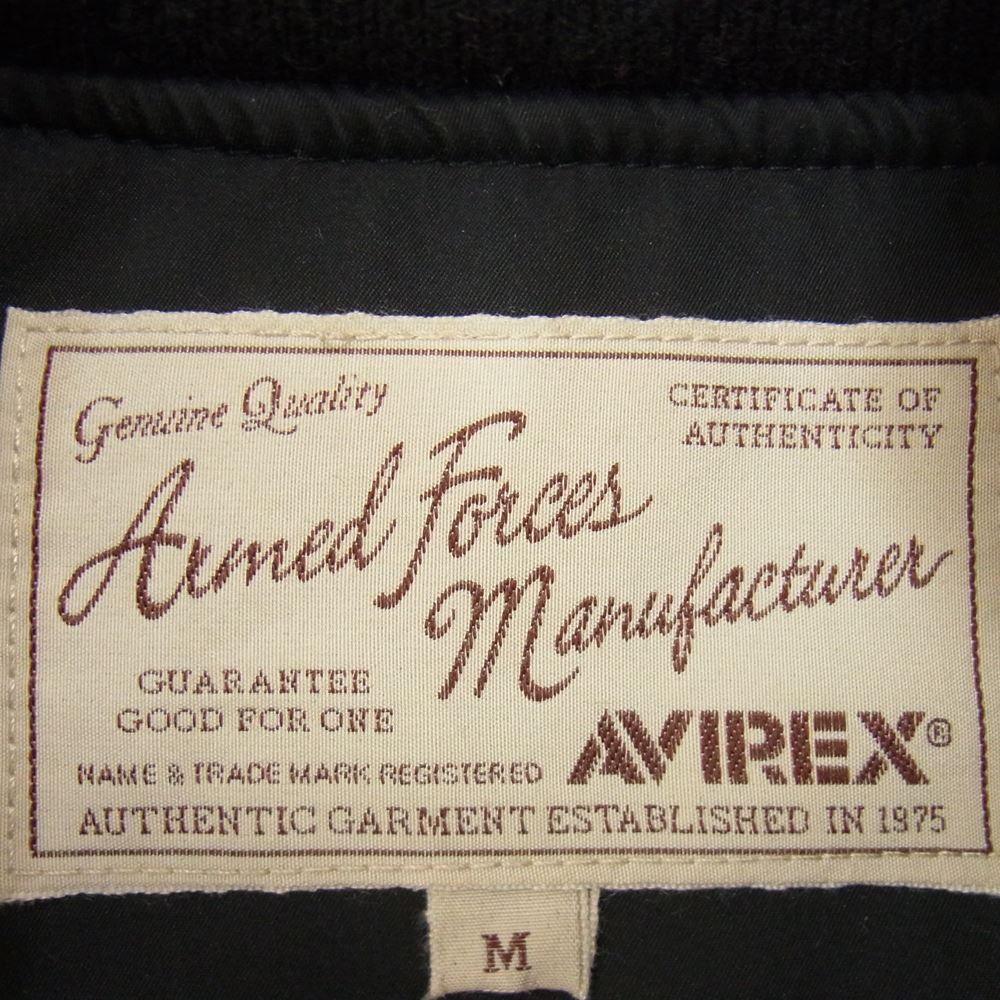 AVIREX アヴィレックス 6162184 COPTER CREW JACKET コプター クルー ジャケット  ブラック系 M【中古】