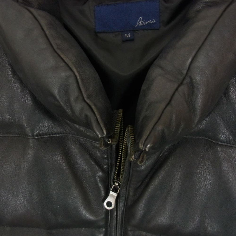 AVIREX アヴィレックス 6251030 SOFT LAMB DOWN JACKETS ソフト ラム ダウン ジャケット ブラック系 M【中古】