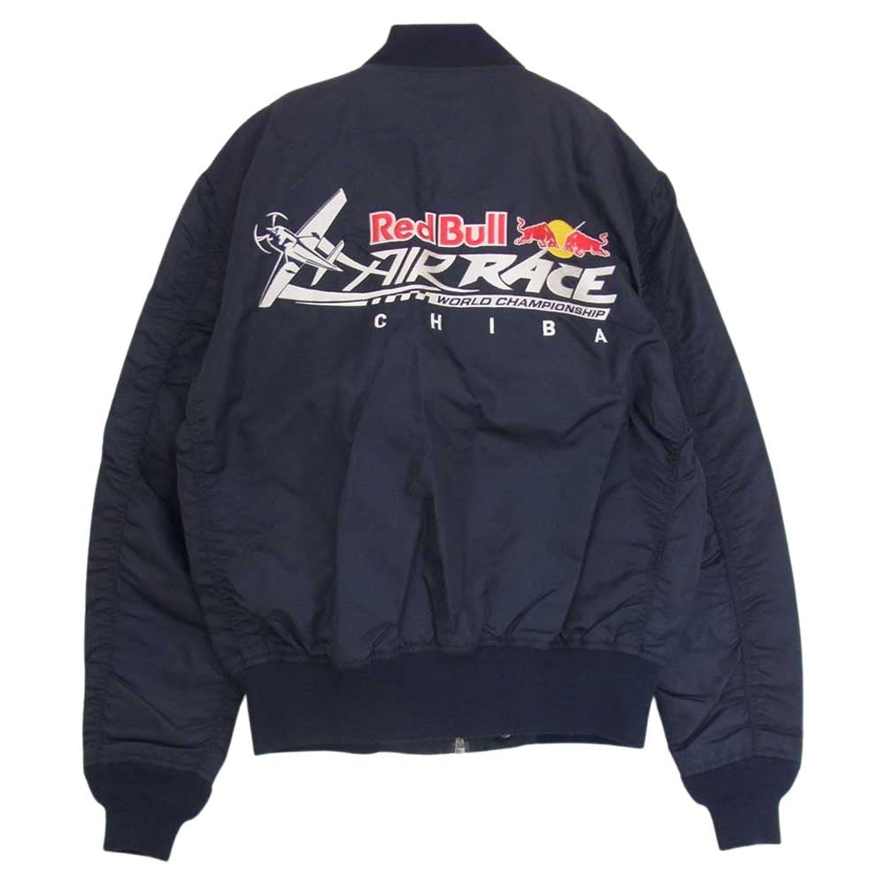 AVIREX アヴィレックス 6172125 × RED BULL レッドブル エアレース 千葉 フライト ジャケット  ネイビー系 M【中古】