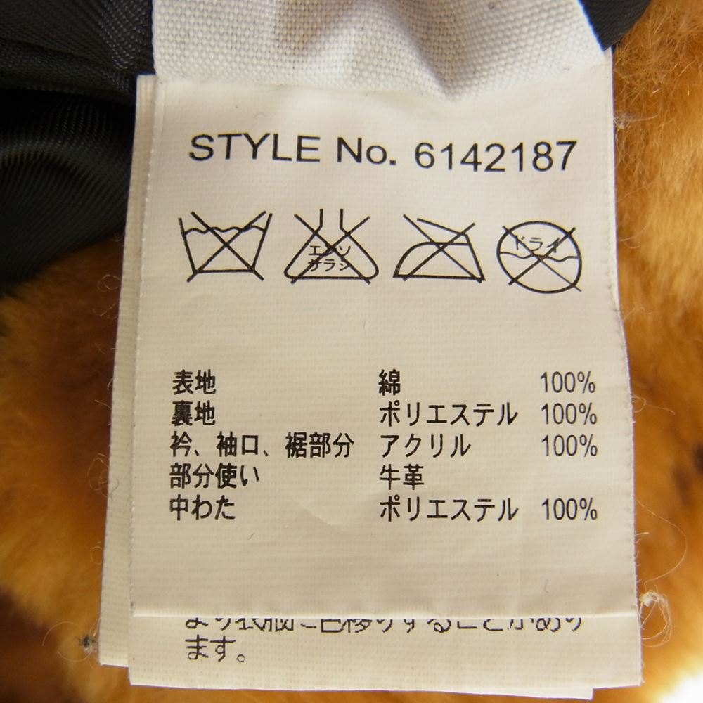 AVIREX アヴィレックス 6142187 AIR NATIONAL GUARD COTTON B-3 コットン フライト ジャケット ブラック系 M【中古】