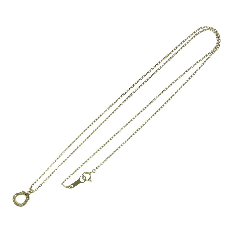 シンパシーオブソウル K18 Small Charm Necklace  ホースシュー ダイヤモンド ネックレス ゴールド系【中古】