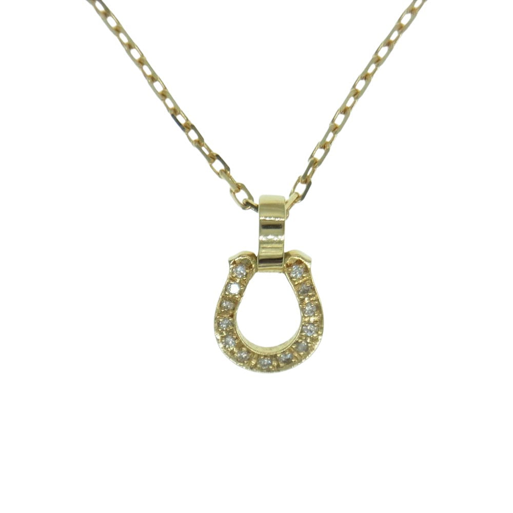 シンパシーオブソウル K18 Small Charm Necklace  ホースシュー ダイヤモンド ネックレス ゴールド系【中古】