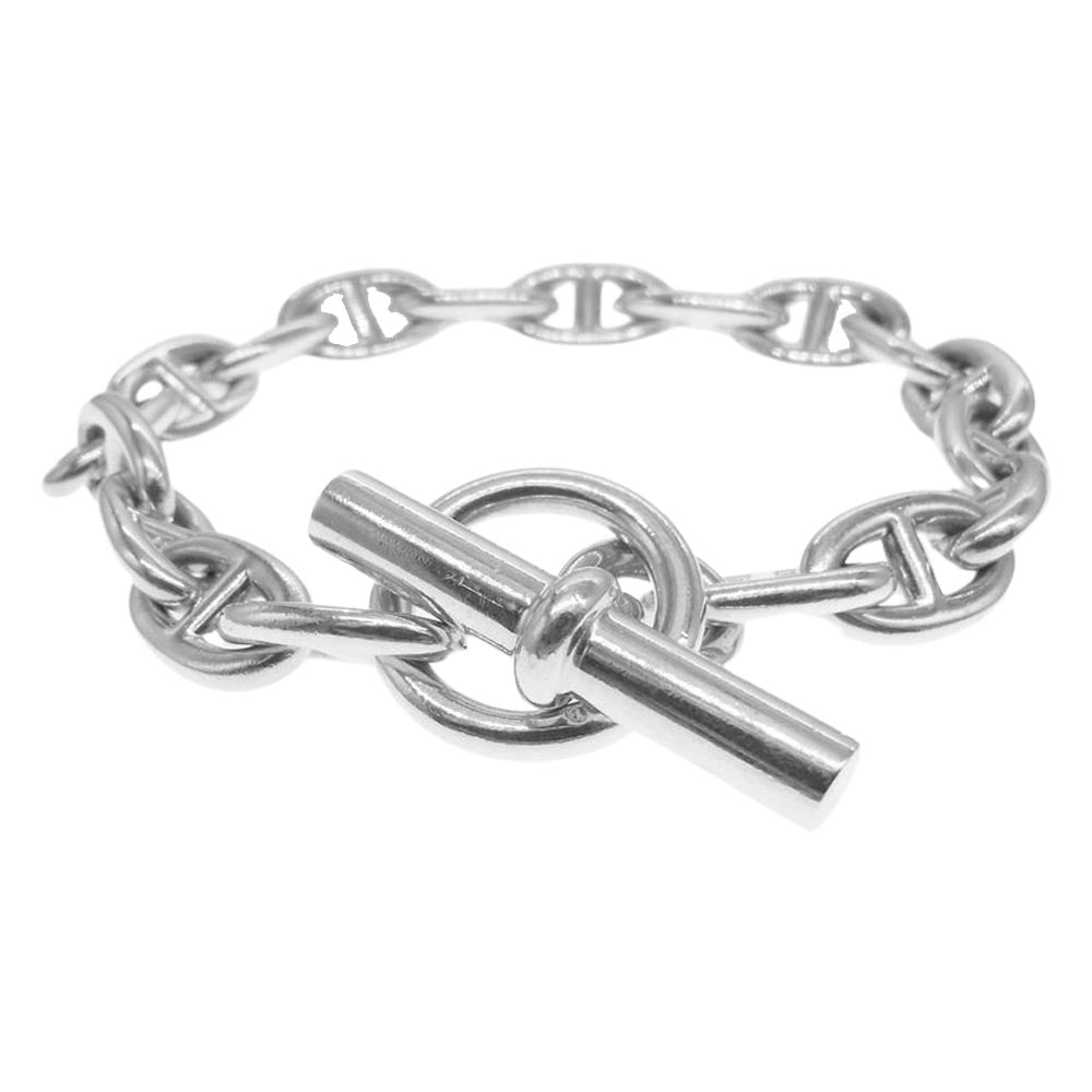 HERMES エルメス シェーヌダンクル MM 18コマ ブレスレット シルバー系【中古】