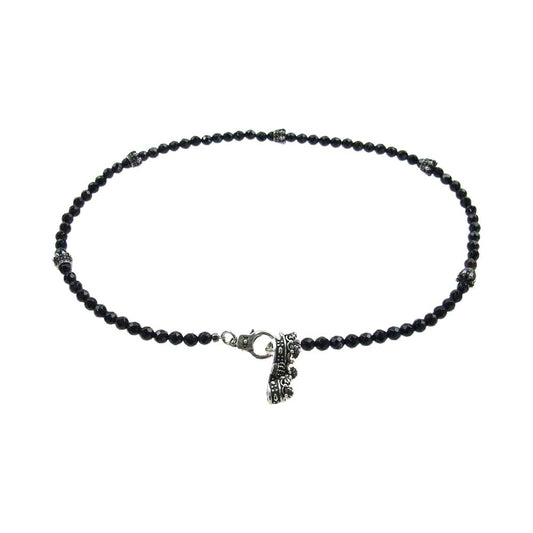 Justin Davis ジャスティンデイビス SBJ640  BLACK SERPENT CROWN Bracelet ブラック サーペント クラウン ブレスレット サイズM　 ブラック系【中古】
