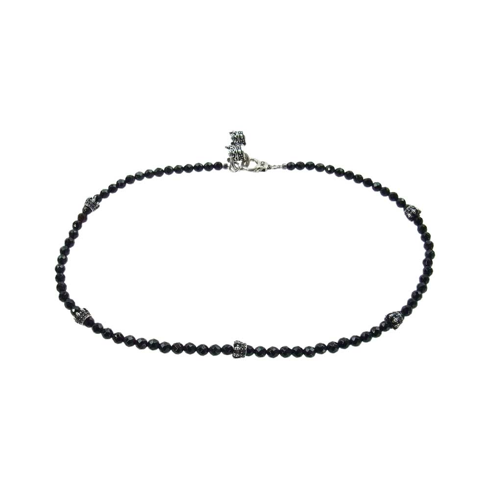 Justin Davis ジャスティンデイビス SBJ640  BLACK SERPENT CROWN Bracelet ブラック サーペント クラウン ブレスレット サイズM　 ブラック系【中古】