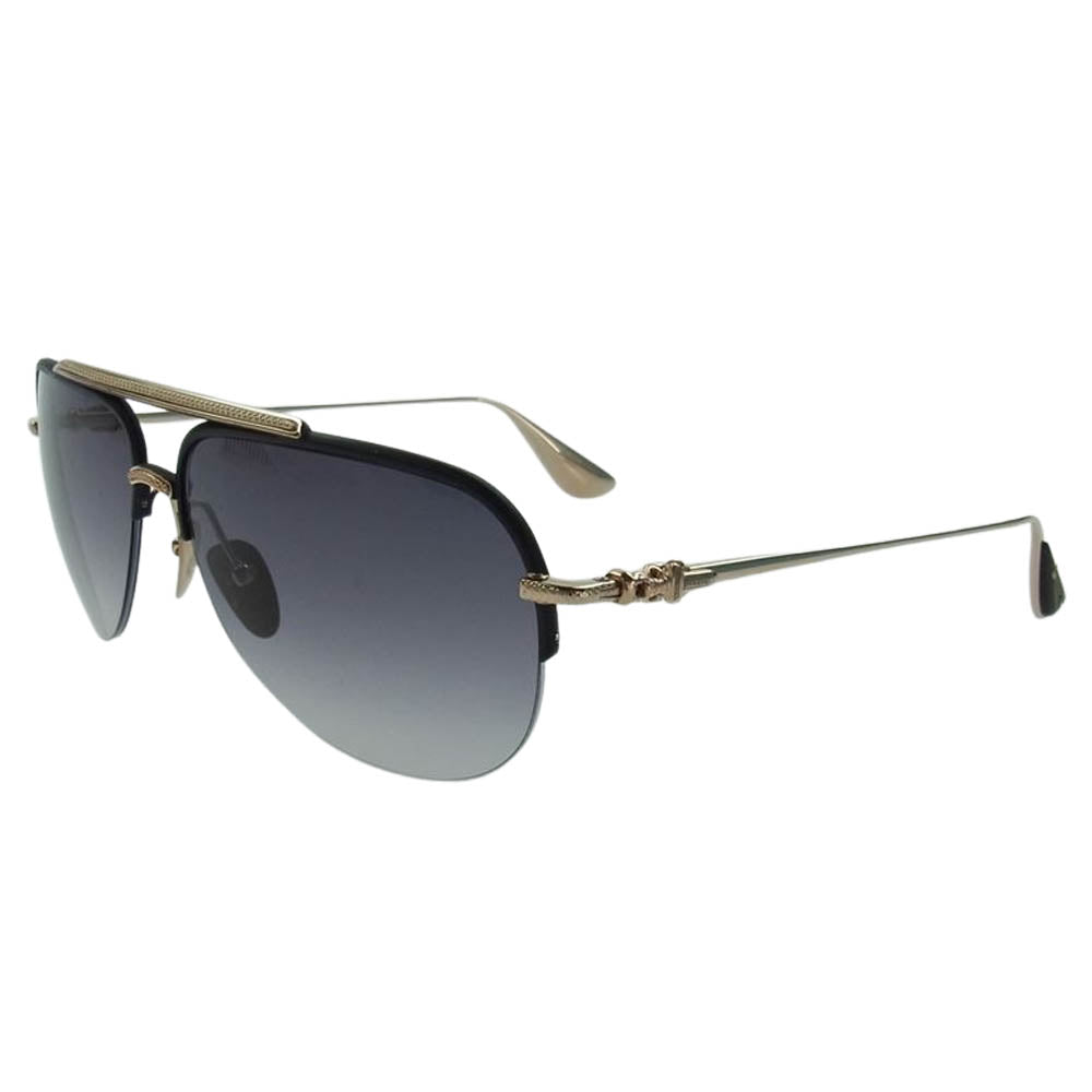 CHROME HEARTS クロムハーツ（原本無） I'DEATIT I ダガーテンプル ティアドロップ サングラス ゴールド系【中古】