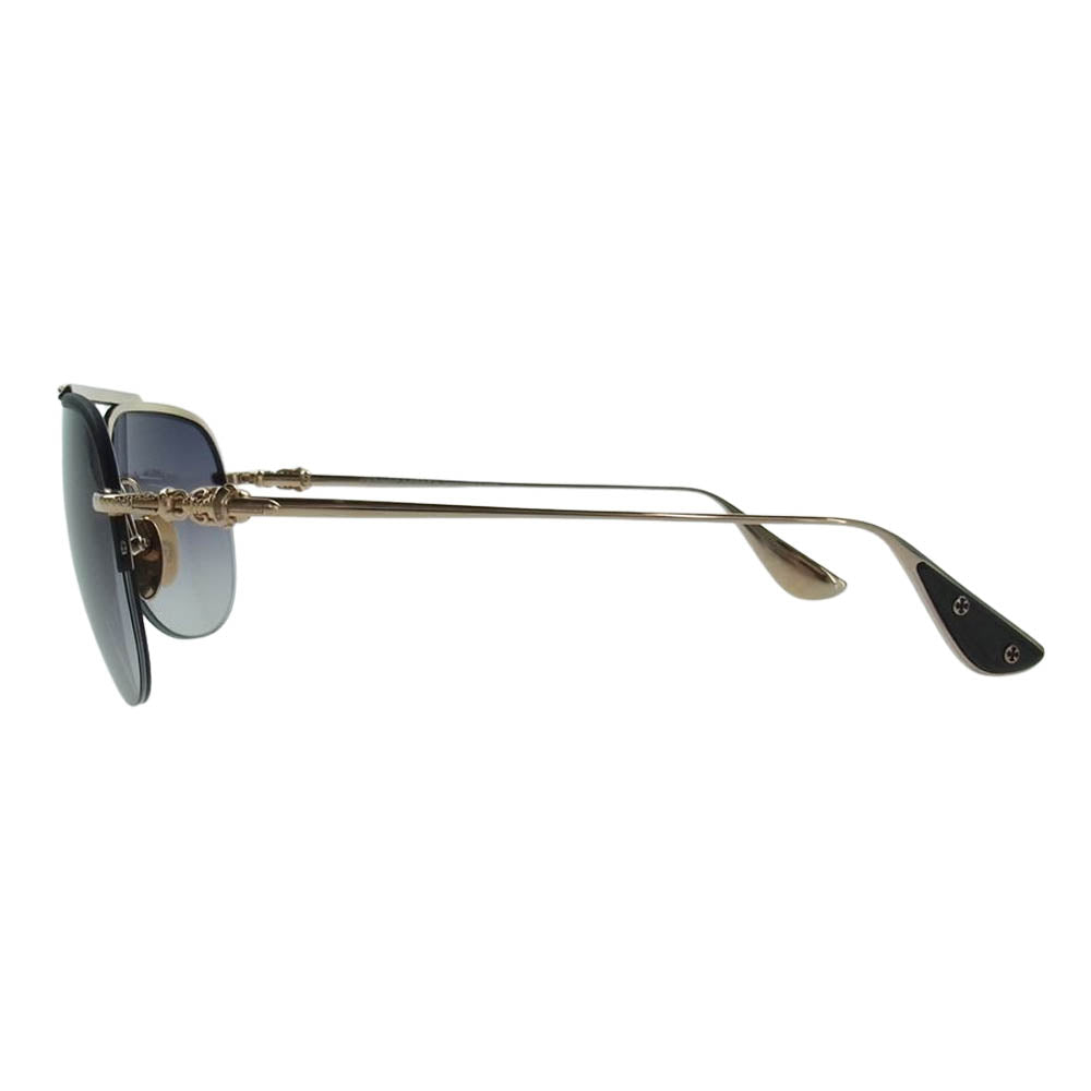 CHROME HEARTS クロムハーツ（原本無） I'DEATIT I ダガーテンプル ティアドロップ サングラス ゴールド系【中古】