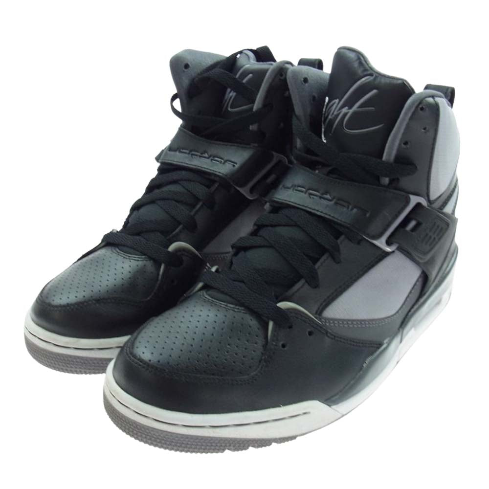 NIKE AIR JORDAN ナイキ ジョーダン 384519-109  JORDAN FLIGHT 45 HIGH ジョーダン フライトハイ ハイカット スニーカー ブラック系 グレー系 26.0cm【中古】