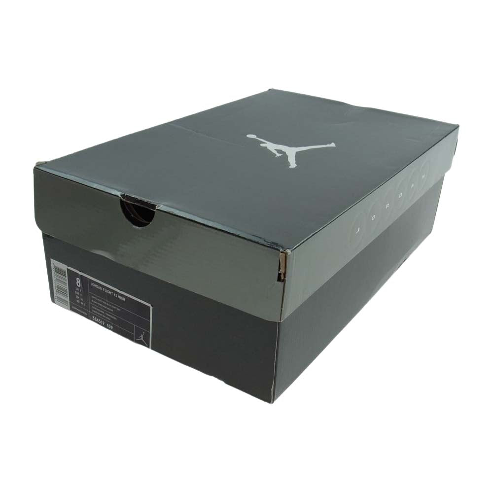 NIKE AIR JORDAN ナイキ ジョーダン 384519-109  JORDAN FLIGHT 45 HIGH ジョーダン フライトハイ ハイカット スニーカー ブラック系 グレー系 26.0cm【中古】