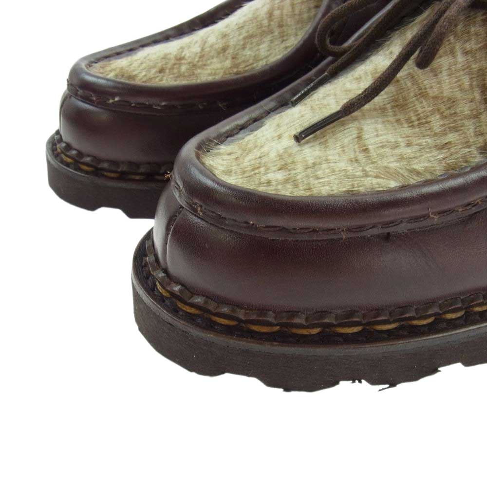 Paraboot パラブーツ International Gallery BEAMS 別注 ミカエル レザー ハラコ チロリアン シューズ ブラウン系 40.5【中古】