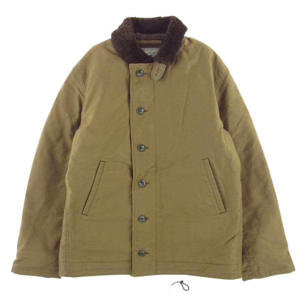 The REAL McCOY'S ザリアルマッコイズ NXsx88197 N-1 DECK JACKET デッキ ジャケット  モスグリーン系 42【中古】