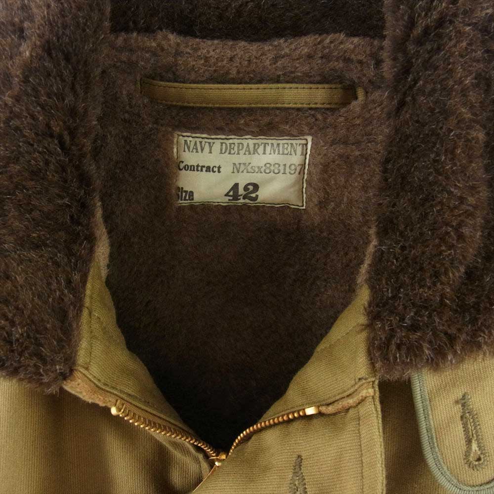 The REAL McCOY'S ザリアルマッコイズ NXsx88197 N-1 DECK JACKET デッキ ジャケット  モスグリーン系 42【中古】