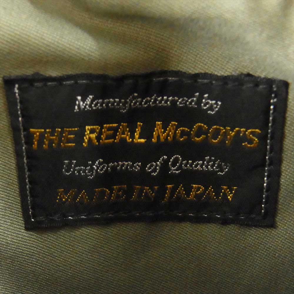 The REAL McCOY'S ザリアルマッコイズ TYPE B-10 ボア フライト ジャケット モスグリーン系 42【中古】