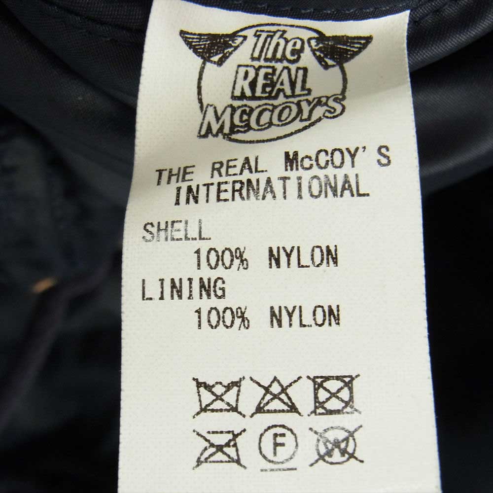 The REAL McCOY'S ザリアルマッコイズ MIL-J-6279 TYPE N-3A ファー フライト ジャケット ネイビー系 L【中古】
