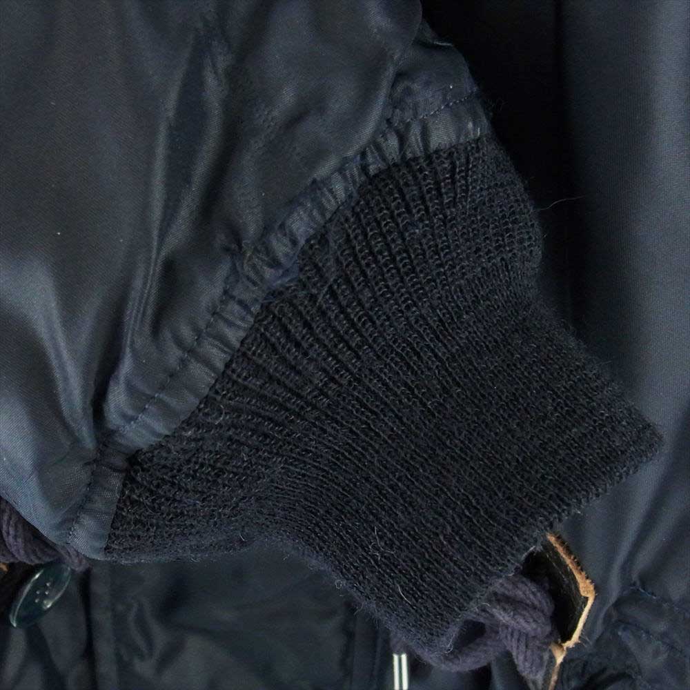 The REAL McCOY'S ザリアルマッコイズ MIL-J-6279 TYPE N-3A ファー フライト ジャケット ネイビー系 L【中古】