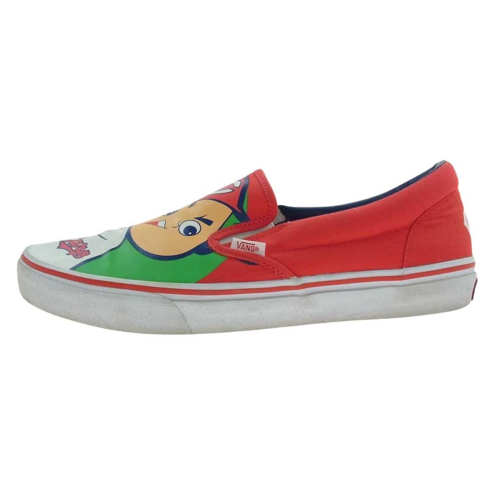 VANS バンズ V98CL × CARP SLIP ON 広島 カープ スリッポン ローカット スニーカー  レッド系 30.0cm【中古】