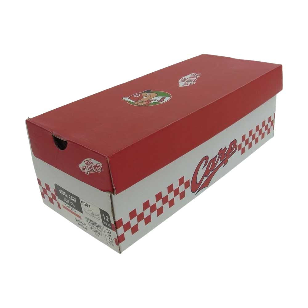 VANS バンズ V98CL × CARP SLIP ON 広島 カープ スリッポン ローカット スニーカー  レッド系 30.0cm【中古】
