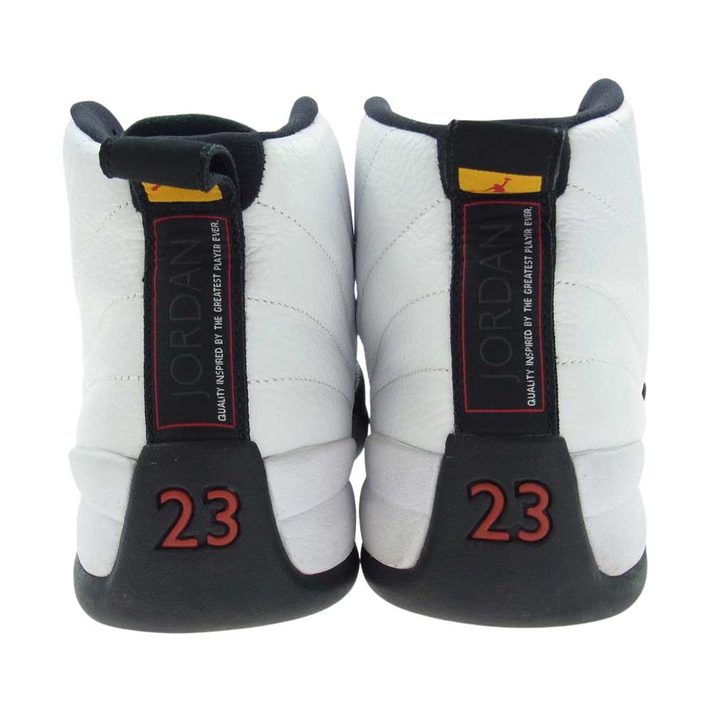 NIKE AIR JORDAN ナイキ ジョーダン 130690-125 AIR JORDAN 12 RETRO TAXI エアジョーダン 12 レトロ タクシー ハイカット スニーカー  ホワイト系 ブラック系 31.0cm【中古】
