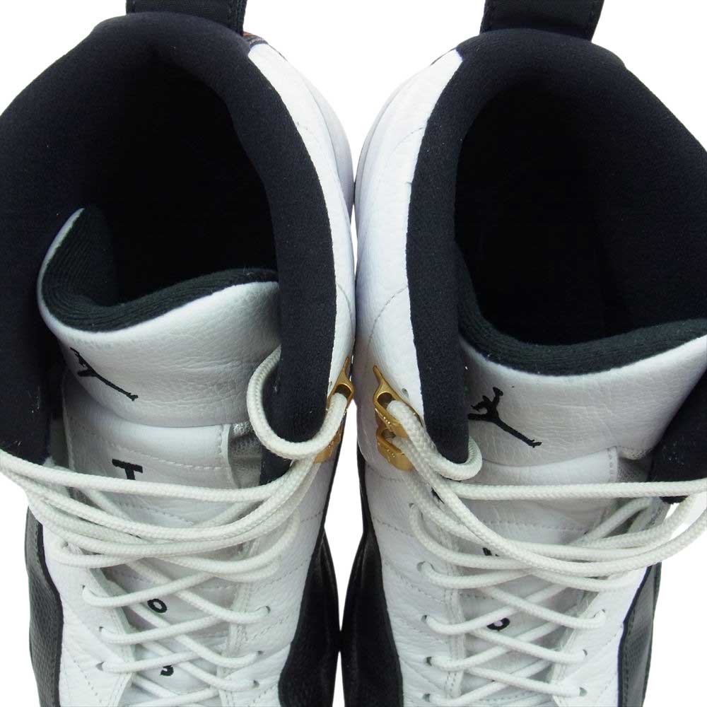 NIKE AIR JORDAN ナイキ ジョーダン 130690-125 AIR JORDAN 12 RETRO TAXI エアジョーダン 12 レトロ タクシー ハイカット スニーカー  ホワイト系 ブラック系 31.0cm【中古】