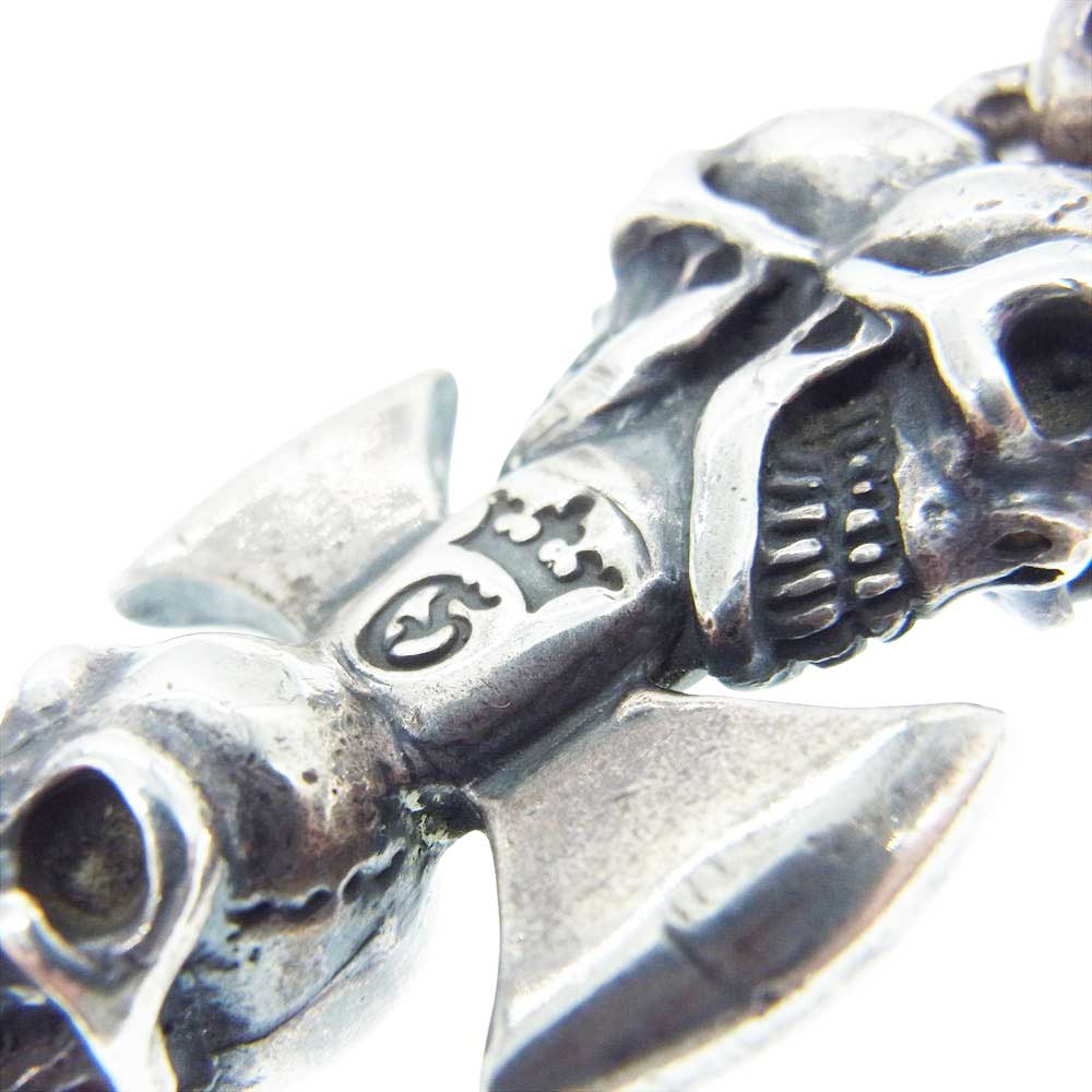 GABOR ガボール ギャランティ付属 GABORATORY ガボラトリー トリプルスカルダガー チゼルドループ ペンダントトップ シルバー系【中古】
