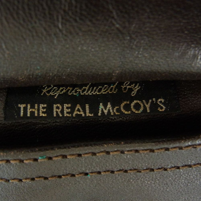 The REAL McCOY'S ザリアルマッコイズ ROUGH WEAR ラフウエア 実名復刻 A-2 レザー フライト ジャケット ブラウン系 42【中古】